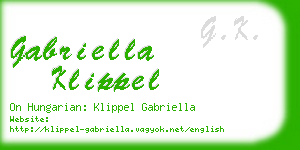 gabriella klippel business card